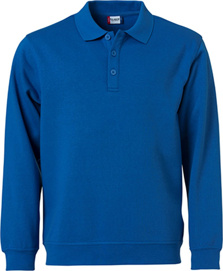 Afbeeldingen van BASIC POLO SWEATER KOBALT 3XL OP=OP