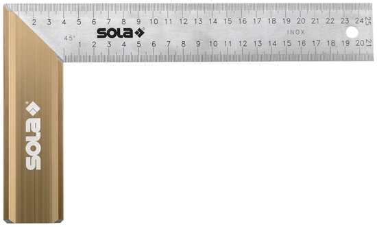 Afbeeldingen van SOLA SCHRIJFHAAK ALUMINIUM BLOK, RVS BEEN SRB 500X170MM